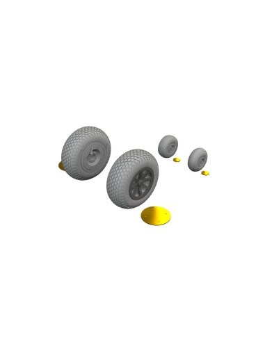 P-40N wheels cross tread  EDUARD 