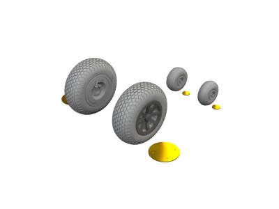 P-40N wheels cross tread  EDUARD 