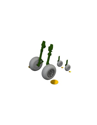 P-40N wheels block tread  EDUARD 