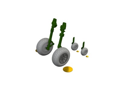 P-40N wheels block tread  EDUARD 