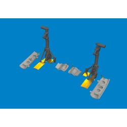 P-40N undercarriage legs PRINT 1/48 for Eduard 