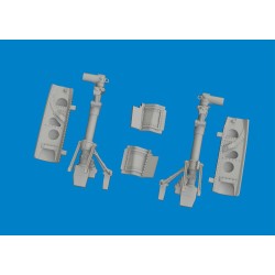 P-40N undercarriage legs PRINT 1/48 for Eduard  2
