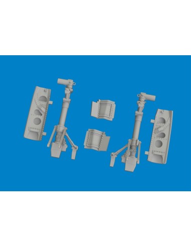 P-40N undercarriage legs PRINT 1/48 for Eduard 