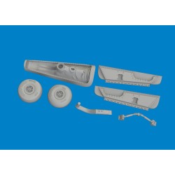 P-40N tail wheel bay PRINT 1/48 for Eduard  2