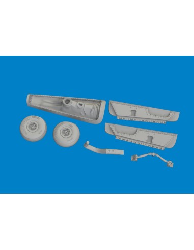P-40N tail wheel bay PRINT 1/48 for Eduard 