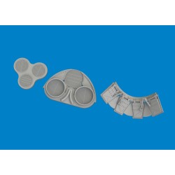 P-40N radiators upgrade set PRINT 1/48 for Eduard 