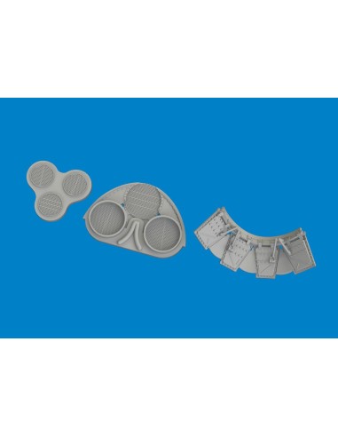 P-40N radiators upgrade set PRINT 1/48 for Eduard 