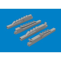 Ju 88A exhaust stacks PRINT 1/48 for Eduard / ICM 