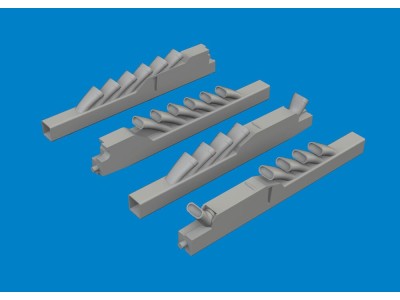 Ju 88A exhaust stacks PRINT 1/48 for Eduard / ICM 