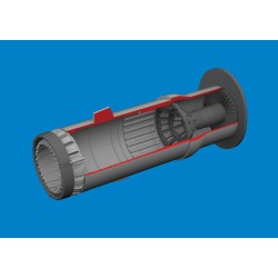 MiG-21F exhaust nozzle PRINT for Eduard  2
