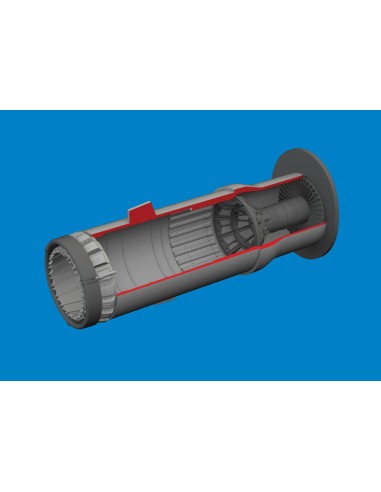 MiG-21F exhaust nozzle PRINT for Eduard 
