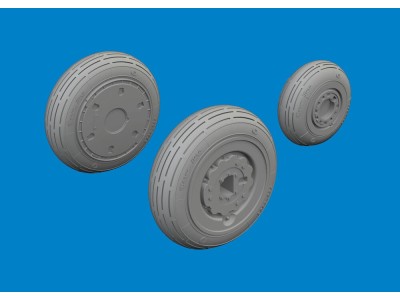 MiG-21F wheels for Eduard 