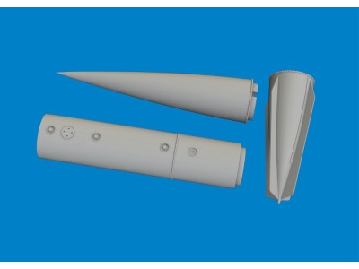 MiG-21F PTB-490 fuel tank PRINT for Eduard 