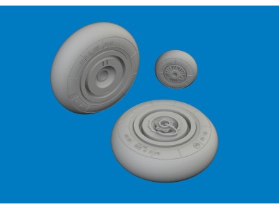 Hs 129B wheels for Takom 