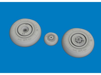 Hs 129B wheels for Takom 