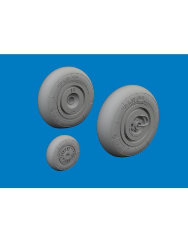 Hs 129B wheels for Takom 
