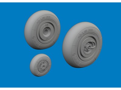 Hs 129B wheels for Takom 