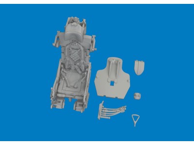 MiG-21F ejection seat w/ integral seat belts PRINT for Eduard 