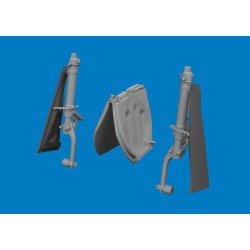 P-51D undercarriage legs PRINT for Eduard 