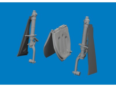 P-51D undercarriage legs PRINT for Eduard 