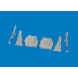 P-51D undercarriage legs PRINT for Eduard  2