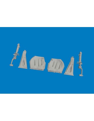 P-51D undercarriage legs PRINT for Eduard 