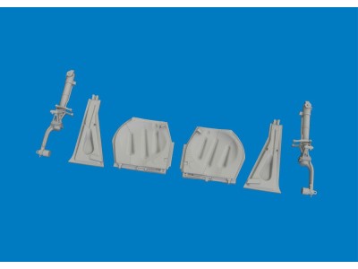 P-51D undercarriage legs PRINT for Eduard 