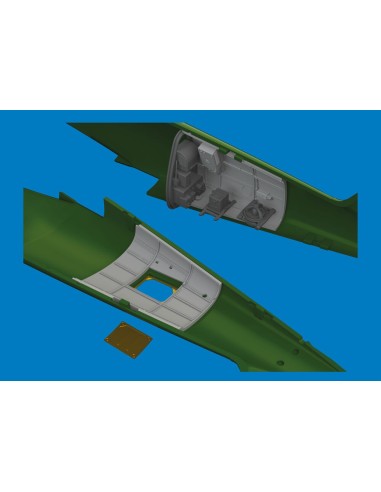 S-199 radio compartment PRINT for Eduard 