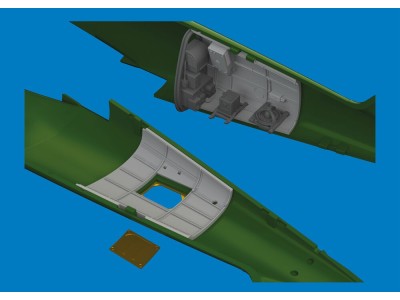 S-199 radio compartment PRINT for Eduard 