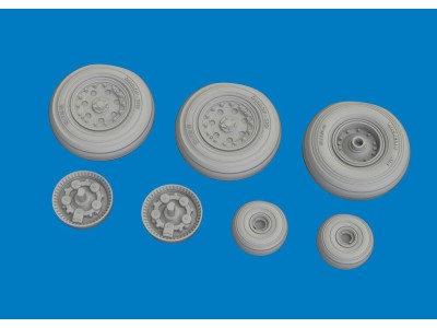 Harrier wheels for Uma Models 