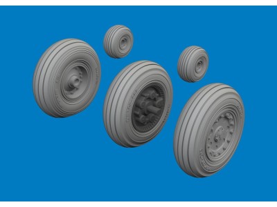 Harrier wheels for Uma Models 