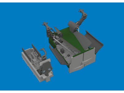 Jaguar wheel bays & undercarriage legs PRINT for Airfix 