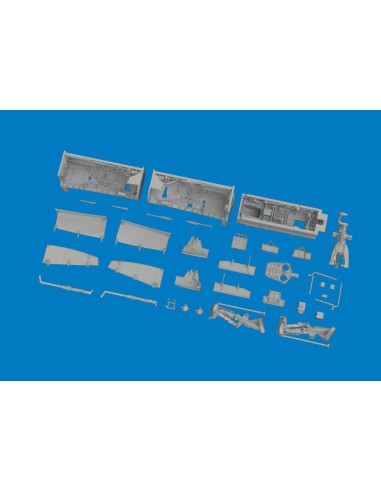 Jaguar wheel bays & undercarriage legs PRINT for Airfix 