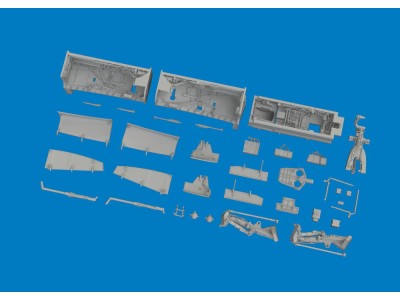 Jaguar wheel bays & undercarriage legs PRINT for Airfix 