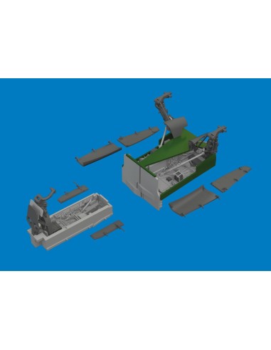 Jaguar wheel bays & undercarriage legs PRINT for Airfix 