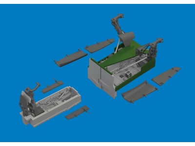 Jaguar wheel bays & undercarriage legs PRINT for Airfix 