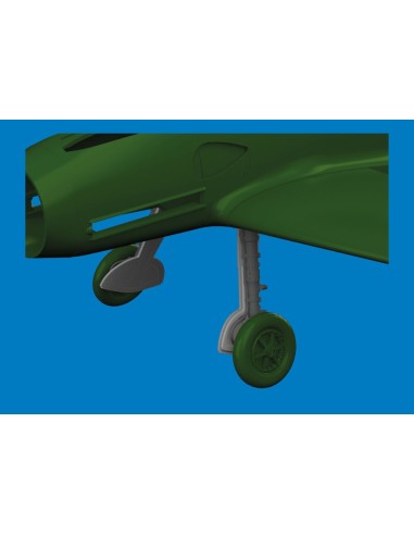 Bf 109G undercarriage legs PRINT for Eduard 