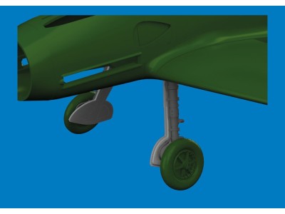 Bf 109G undercarriage legs PRINT for Eduard 