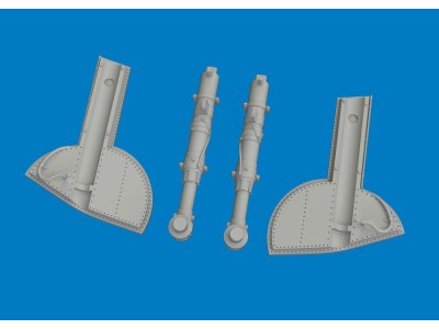 Spitfire Mk.I/II/Va/Vb undercarriage legs PRINT for Eduard 