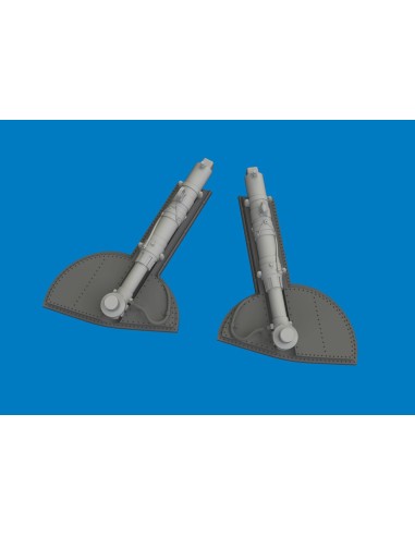 Spitfire Mk.I/II/Va/Vb undercarriage legs PRINT for Eduard 