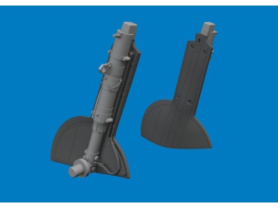 Spitfire Mk.Vc undercarriage legs PRINT for Eduard 