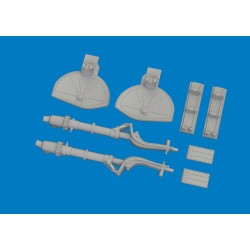 A6M undercarriage legs PRINT for Eduard  2