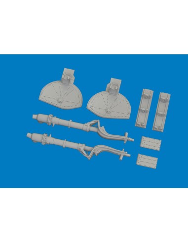A6M undercarriage legs PRINT for Eduard 
