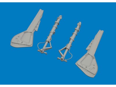 Fw 190A-8 undercarriage legs PRINT for Eduard 