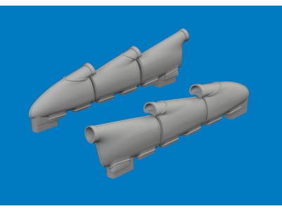 Hurricane Mk.I exhaust rounded PRINT for Arma Hobby 