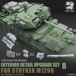 3D- Printed EXTERIOR DETAIL UPGRADE SET B for STRYKER M1296 