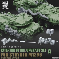3D-Printed EXTERIOR DETAIL UPGRADE SET A for STRYKER M1296 