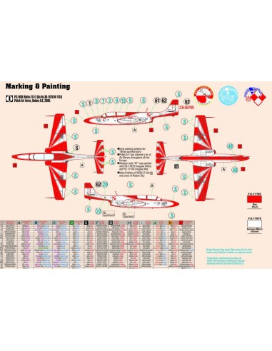 TS-11  White & Red Iskra  START SET 