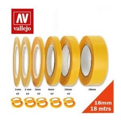 MASKING TAPE TWIN PACK 6MMX18M VALLEJO