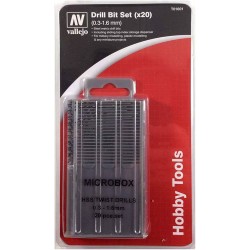 DRILL BIT SET 0.3-1.6MM (VALLEJO)